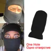 Cykelkapslar Masker 3-hål Balaclava Stickade hattar Cosplay Ninja Tactical Full Face Cover Unisex Vinter Varm Skidmask Solid Skullies Cap