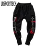 Men's Pants Hip Hop Joggers Men Letter Ribbons Cargo Pockets Track Tactical Casual Techwear Male Trousers Sweatpants Sport Streetwear