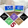 Andere Uhren Zubehör LCD-Farbbildschirm Digitaluhr Nachttisch 12/24 Stunden Temperaturalarm für Zuhause Kinderzimmer