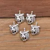 Charms tiger huvud antika hängen, vintage tibetanska silver smycken, DIY för armband halsband 13 * 20mm