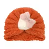 Gorras sombreros 2022 bebé invierno niños hecha punto sombrero calor fresa infantil color sólido beanie diadema niña