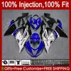 Injektionssats för Kawasaki Ninja ZX 6R 6 R 636 600 CC ZX-636 2013 2014 2015 2016 2018 BODY 12NO.81 ZX-6R ZX600 600CC ZX636 ZX6R 13 14 15 16 17 18 OEM Fairing Blue Factory