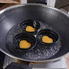 Ze stali nierdzewnej Jajko Kłusowca Pan Wkładki Narzędzia Non Stick 3 Jajka Kubki Kubki Kształt serca Gotowany Egg-Maker 1xBJK2104