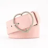 Belts 2021 Frosted Leather Waistband For Women Heart Shape Pin Buckle Designer High Quality PU Female Girdle