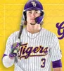 Cuatom Ncaa Lsu Tigers Baseball Jersey Dylan Crews Brayden Jobert Tre Morgan Alex Bregman Blanc Jake Fraley Gavin Dugas Kevin Gausman