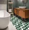 Retro green tiles 200mm kitchen bathroom wall vitrolite living room balcony garden bed and Breakfast non slip floor background ship-and-galley tile