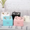 StoBag 10pcs 4-inch Portable Cake Box With Window DIY Handamde Dessert Baby Show Birthday Party Wedding Gift Packing Supplier 210602