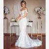 Designer Pizzo Abito da sposa Plus Size Sirena Abiti da sposa Abiti da sposa Vintage Appliqued fuori dalla spalla Sexy Lady Abiti matrimonio Arabo Aso EBI Bianco Avorio CXX