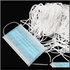 Yarn Fabric Apparel Drop Delivery 2021 100 Meters Mask Elastic Band M Round Making Masks Materials Rope Rubber String Ear Cord Diy Clothing C