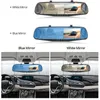 E-ACE Car Dvr Mirror FHD 1080P Dash 4.3 Inch DVRs Support Rearview Camera Video Recorder Camcorder Auto Registrar Dashcam