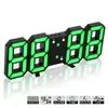 Réveil numérique LED avec charge moderne 3D grande horloge murale horloges de table lumineuses électroniques pour réveil décoration de la maison 210401