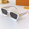 1: 1MILLIONAIRE Gafas de sol para hombres y mujeres 2021 oficial último color Z1166W marco cuadrado de moda gafas de oro clásicas de alta calidad 1165W posición del templo sin C