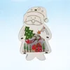 Christmas Decorations Wooden Decoration Light Creative Santa Shape Ornament For Party Festival Without Battery
