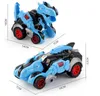 Jogos de Novidade Brinquedos Impacto Intial Deformação Deformação Brinquedo Dinossauro Modelo Carinho Trocando Carro Boy Boy Tiranossaurus Rex Chariot Atacado