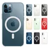 Ultra Clear Built-in Magnetic Circle Soft Magsafing Phone Case 11 12 Pro Max 12 Mini Mag Safe Protective Cover Shell