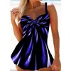 المرأة زائد حجم 5xl 2 قطعة tankini كبير 3xl ملابس السباحة swimdress 4xl السباحة اللباس ملابس السباحة الأعلى طباعة الملونة المايوه قطعة واحدة