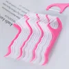 Plastic Toothpick Cotton Floss Stick For Oral Health Table Accessories Tool Opp Bag Pack