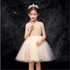 Partihandel Girl Party Dress Kids Princess es för Girls Full Sleeve Sequin Black Champagne Utför Kläder E92458 210610