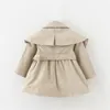 Baby Meisjes Jas Trench Lente Herfst Tops Kids Trenchjack Bovenkleding Kinderkleding Lange Mouw Windjack