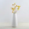 Vase Dekor Europäische einfache weiße Keramikvase Nordic Home Blumenarrangement Moderne Vasen Kreative Haus Wohnzimmer Dekorationen 210623