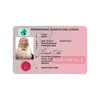 Christmas Decorations Santa Claus Sleigh Flying Licence Flight Cards Riding Licences Tree Ornament Old Man Driver License Entertainment Props 70922A 200pcs