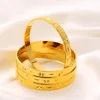 Bangle 24K Gold Plated Bangles Etiopisk Afrika Fashion Color for Women African Bride Wedding Armband smycken gåvor Melv22
