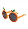 Mode Kids Orange Sunglass Baby Meisjes Volledige Frame Siliconen Zonnebril 2021 Kinderen UV-bescherming Polarisatie Cartoon Bril Eyeglasse Beach Sunblock S1082