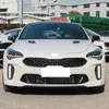 1 par de nevoeiro lâmpada para kia stinger 2017 2018 2019 2020 com função de sinal de volta amarela carro drl diodo emissor de luz diodo emissor de luz