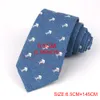 Corbatas de jeans para hombres Corbata de cuello flaco Boda Negocios Casual Corbatas de impresión Trajes de mezclilla Slim Gravatas