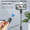 Selfie sopa tripod ile doldurma ışık telefonu ile katlanabilir mini selfie tripod standı ile kablosuz bluetooth uzaktan kumanda iphone android gopro mini kamera ile uyumlu