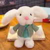 Lindo juguete de peluche de alta calidad, muñecos de conejos suaves, animales de peluche, regalos de cumpleaños para niños, muñecos de conejo de 26cm al por mayor