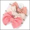 Hair Aessories Baby, Kids & Maternity 3 Pcs/Set Solid Color Baby Elastic Band Turban Princess Bowknot Headband Soft Nylon Headwear For Born