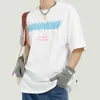 T-shirt Cusal da uomo IEFB Summer Trend coreano Stampa alfabeto Amanti manica corta T-shirt girocollo allentata 9Y7141 210524