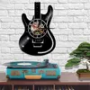 Guitar Vinyl Record Wall Clock Music Vintage LP Watch Home Decor Musical Instruments Gift For Guitarist Lover 210401