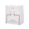 Storage Bags 100 Pc Clear Plastic Bag With Handle For Shopping Store Food Take Away Business Packing Package Whole Thank You P8160225