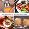 Metal Yumurta Aracı Makas 304 Paslanmaz Çelik Topper Kabuk Kesici Açacağı Haşlanmış Ham Yaratıcı Mutfak