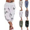 S Broek Vrouwen Hoge Taille Harem Lichtgewicht Streetwear Vrouwelijke Pocket Baggy Jogger Broekbodems met Print 211115