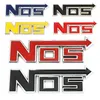 3D Metal NoS Logo Front Grille Emblem Badge Car Sticks Decals para Honda Audi Ford Focus Nissan 6013360