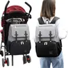 Mamãe Fralda Saco Baby Stroller Backpack USB Carregamento À Prova D 'Água Oxford Mulheres Maternidade Maternidade Enfermagem Nappy Bordas De Viagem 211025