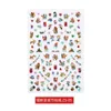 Stickers stickers laser kerst nail art sticker waterdichte lijm sticker decal diy decoratie prud22