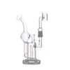 1pcs Glass oil burner Bong 8 Inch Tornado Percolator Recycler Water Pipes 14mm Joint Oil Dab Rigs With glass oil burner pipe banger nail