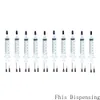 Dispensing Syringes Barrels 10cc 16G 1.5 Inches+0.5 Inches Tips Caps Adhesive Glue Ink Luer Lock Pack of 10