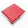 Dernières colorées anti-dérapantes peau plastique métal Portable étuis à cigarettes boîte de rangement Stash Case conception innovante conteneur Preroll porte-fumer SN2210