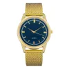 Heren Fashion Ultra dunne Simple Watches Business roestvrijstalen mesh riem kwarts polsatch