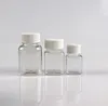 30ml 50ml 80ml Transparent Square Petflaska, Förpackningsflaska, Kapsulflaska, Plastflaskor med vitlock Sn3270