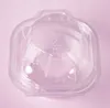 Contenitori singoli in plastica per cupcake usa e getta - Mini contenitore per torte scanalato BPA Free Single Muffin To Go Case