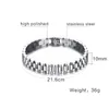 Link Chain Wristwatch Bracelet Stainless Steel Metal Timepiece Bracelets For Men Women Jewelry Trum22