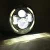 12V 7 tum 60W H4 H13 Motorcykel LED-strålkastare Hi Lo Beam Drl Dagtime Running Light 6500k för Harley för Jeep Fld Touring Softail