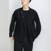 남성 조끼 Issey Pelated Mens Jacket 여름 가을 접이식 남성복 2021 루즈 매칭 남성 셔츠 의류 카디건 Miyak Pleats Top