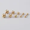 Cartilage Stud Earring Stainless Steel Bar Helix Screw Ball Tragus Barbell Daith Ear Bone Piercing Nail Body Jewelry